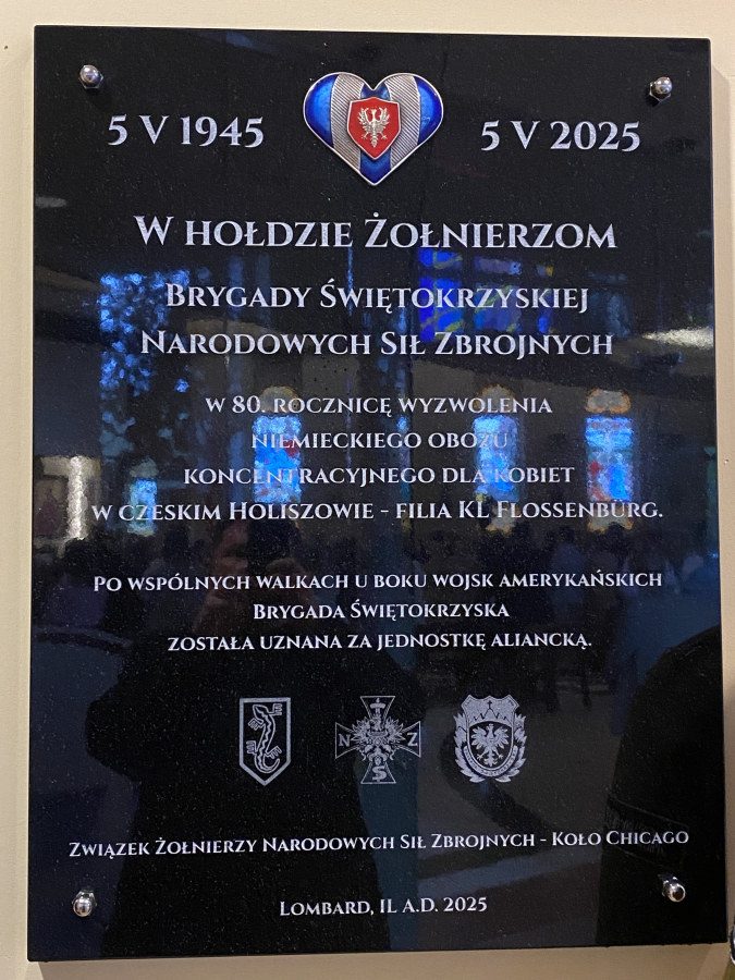 Odsłonięcie tablicy w Hołdzie Żołnierzom Brygady Świętokrzyskiej NSB